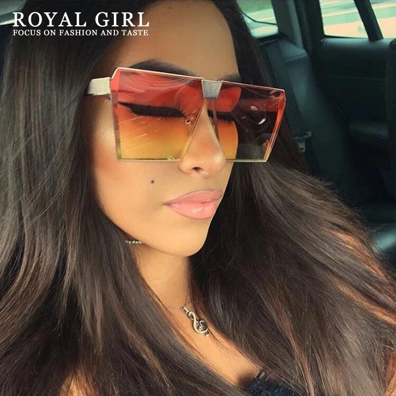 Royal djevojka trg sunčane naočale Žene novi brend dizajner slr naočale štit stil vintage prevelike sunčane naočale ženski ss165