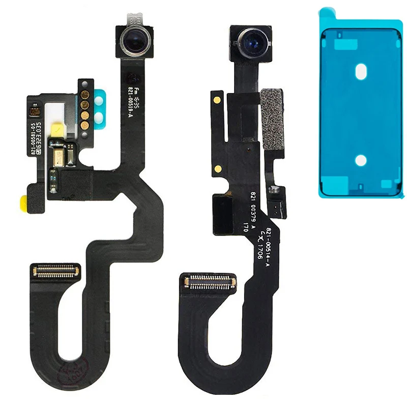 Prednja prednja kamera sa senzorom blizine svjetlosti i fleksibilan kabel mikrofona + vodootporne naljepnica za iPhone 7 7 Plus