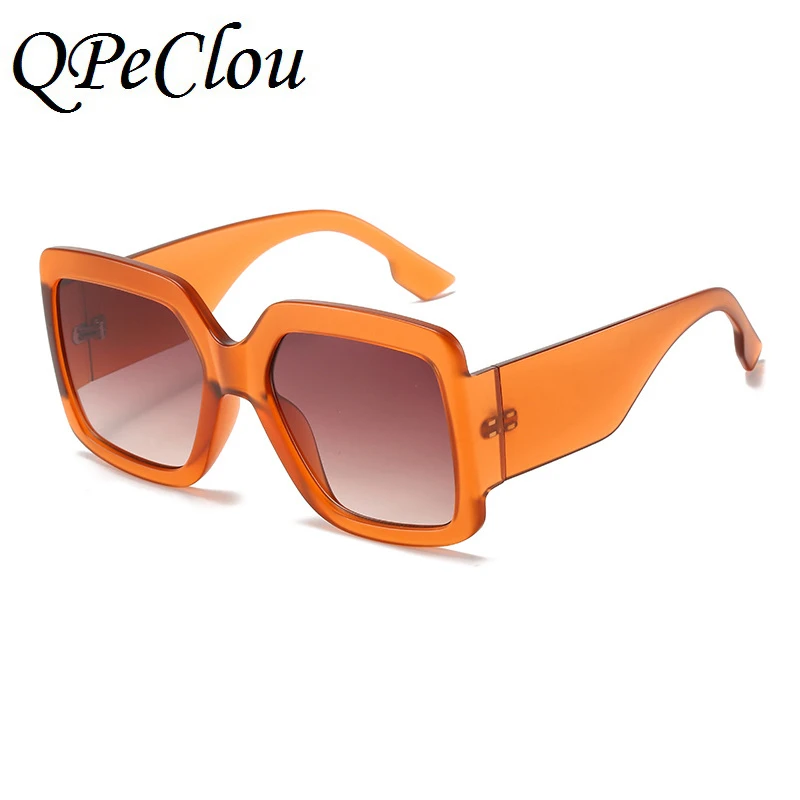 QPeClou 2020 Nova Moda Ogroman Trg Sunčane Naočale Žene Plastičnim Okvirom Gradijent Je Sunčane Naočale Ženske Šarene Vožnje Nijanse