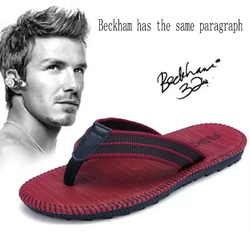 Coslony godišnje par japanke veličine 11 Muškarci i žene Beckham bod plaža papuče muške sandale isječak čarapa povucite Muška obuća