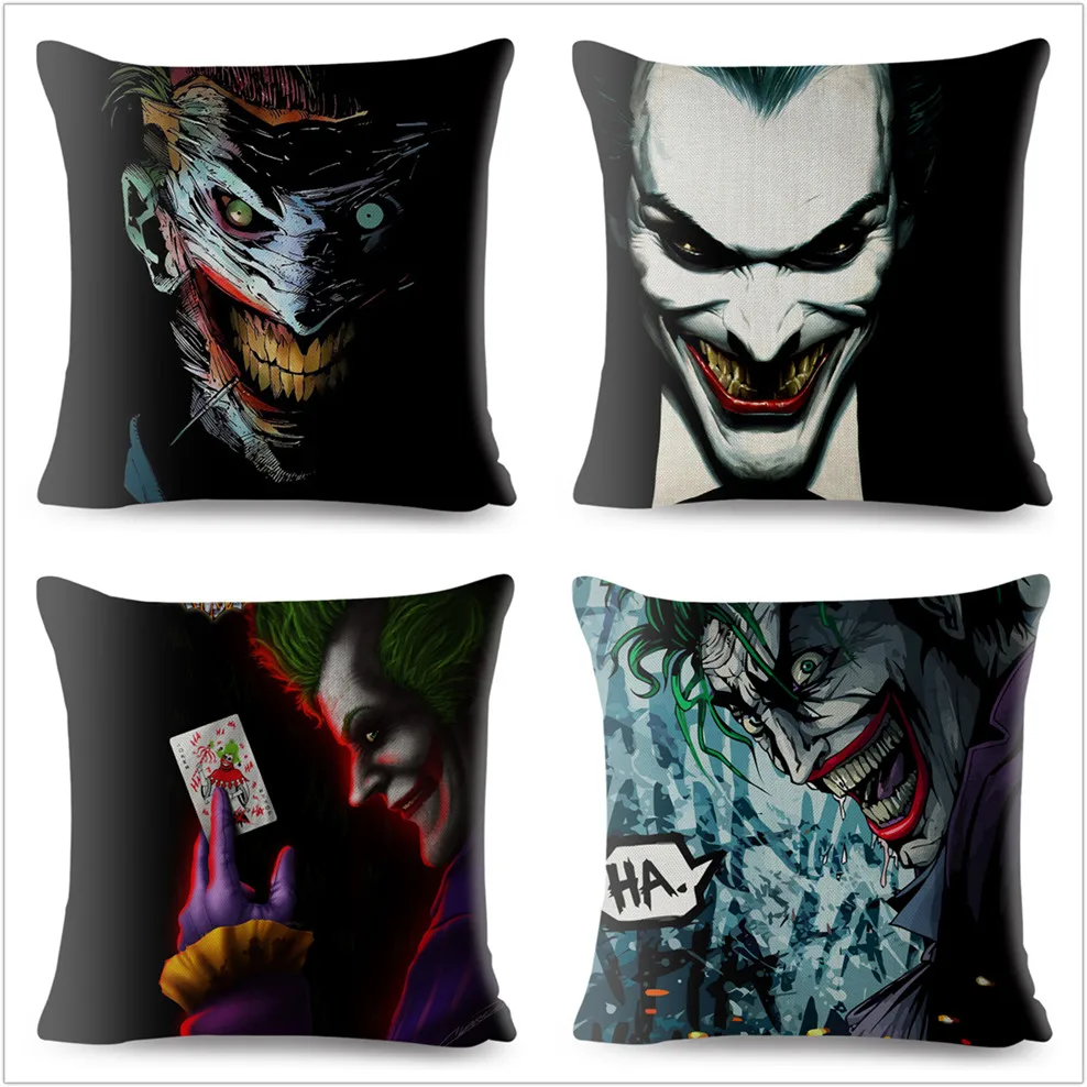 3D horor klaun Joker ispis baciti jastučnica home dekor crtani jastučnicu za kauč uredske stolice jastučnica ukrasna