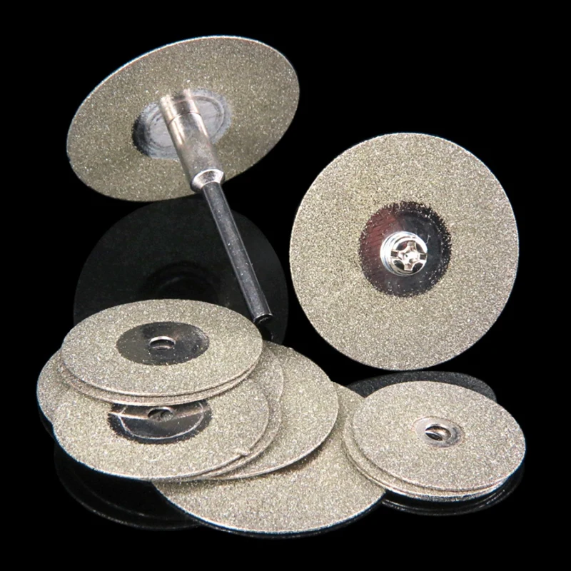 10шт dijamant Rezanje diskova rotacijski alat 30 mm disk pile za rezanje diskova vreteno za Dremel odrezati