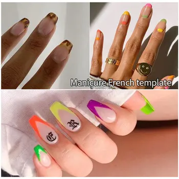 1pc francuski boja noktiju nail odbora model Crystal oklop što je uzorak od nehrđajućeg čelika ukrašavanje noktiju pomoćni alati