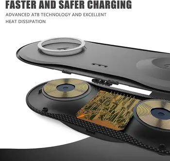 DCAE 10W Qi Wireless Charger Dock za iPhone 11 XS XR X 8 2 in 1 Fast Charging Pad za Apple Watch iwatch 6 5 4 3 2 Airpods Pro