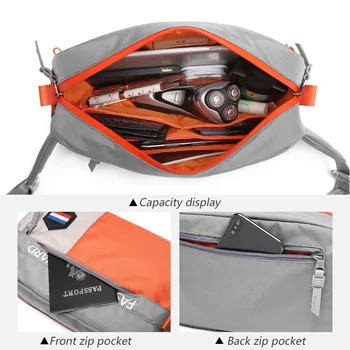 OZUKO New Sport Waist Bag for Men Outdoor Waterproof Male Pojas Bag 9.7-Inčni Ipad Crossbody Pocket Large Capacity Chest Bag Pack