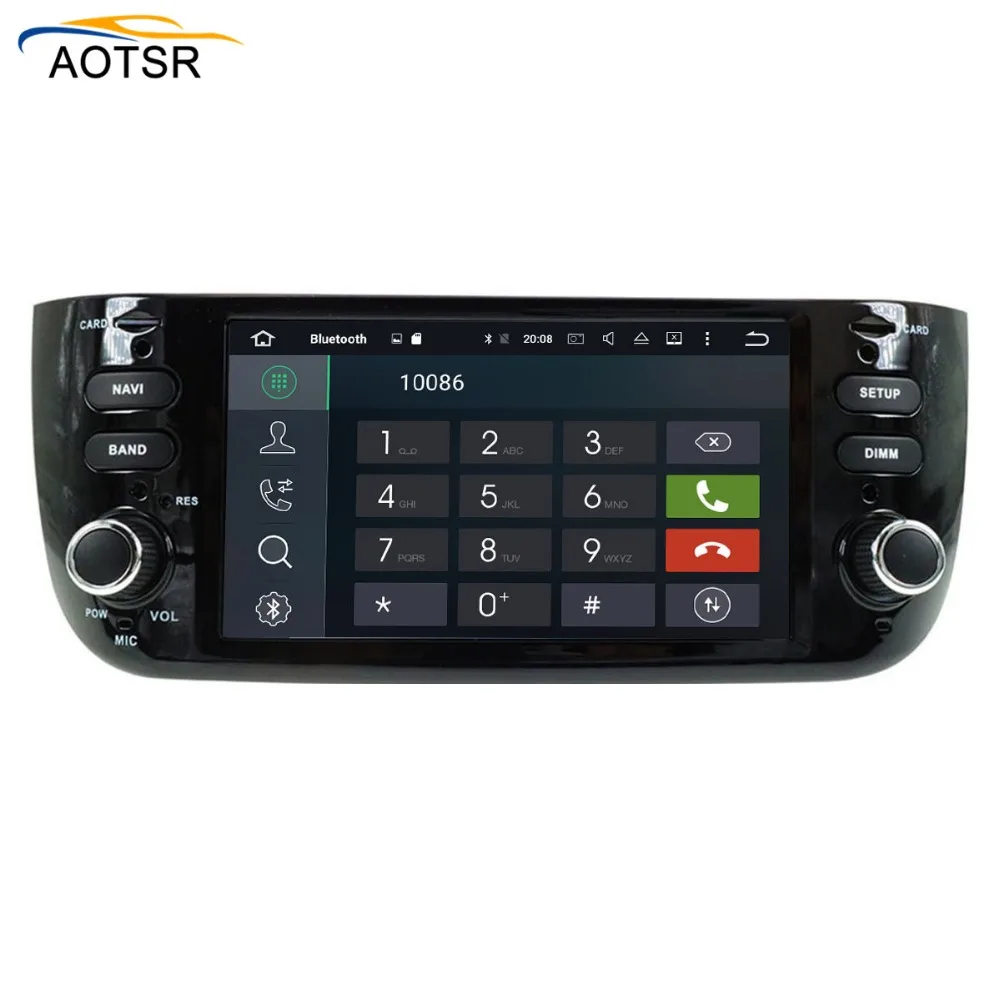 IPS ekran Android 8.1 Car Multimedia DVD head unit za Fiat Punto 2009 -Linea 2012+ s GPS navigacija Radio stereo 4+32G